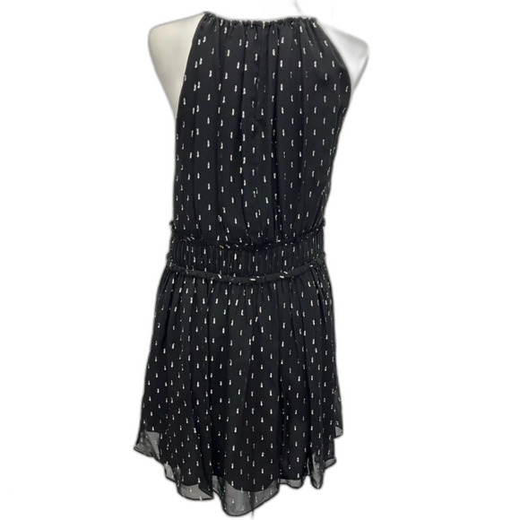 Joie Little Black Dress Silver Metallic Size Small Halter Spaghetti Straps - Picture 9 of 9